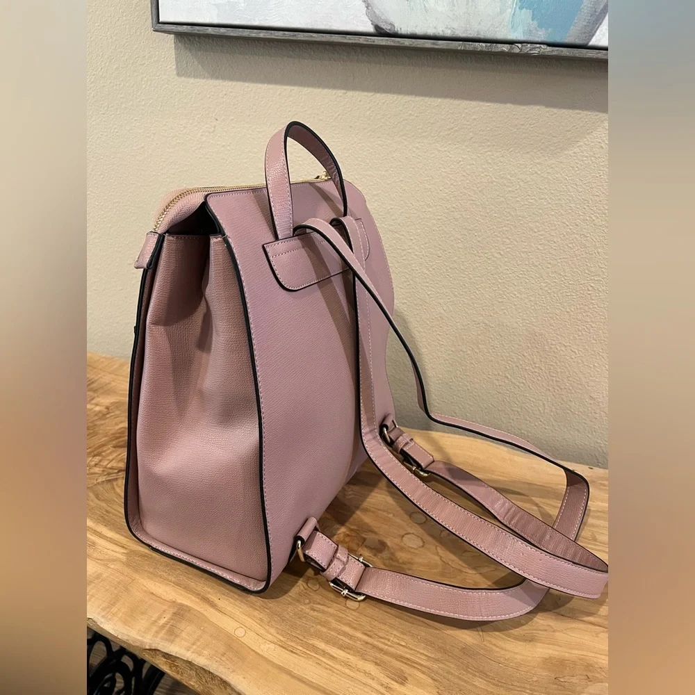 Dune London Muave Convertible Backpack with Gold Accents
